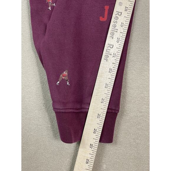 Jordan Essentials Pants Mens M Burgundy All Over Print Tapered Jogger Sweatpants - Picture 7 of 15